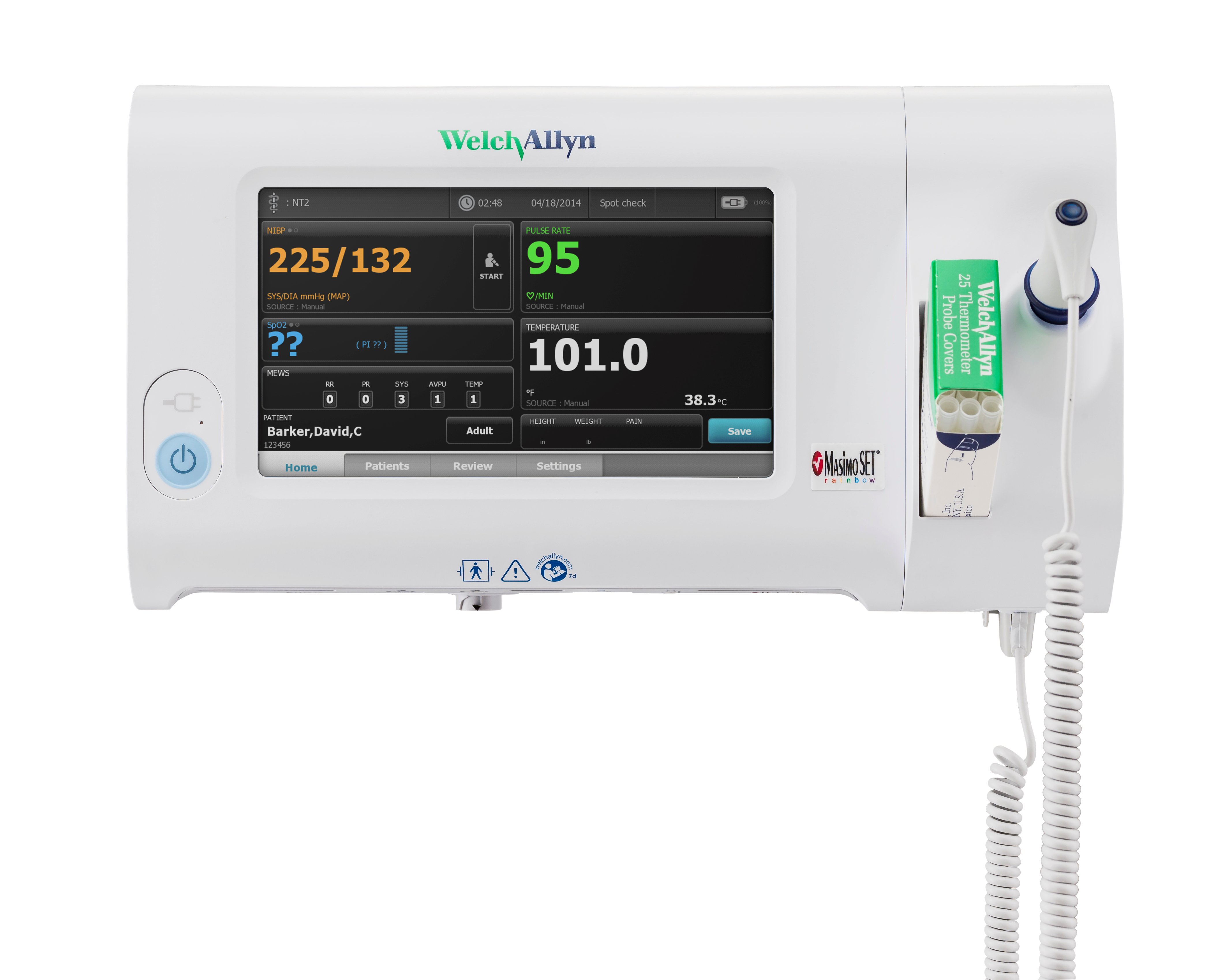 Monitor Vital Signs Patient Monitor Connex® Spot .. .  .  